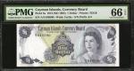 CAYMAN ISLANDS. Cayman Islands Currency Law. 1 & 5 Dollars, 1974 & 1974 (ND 1985). P-5a & 6a. PMG Ge
