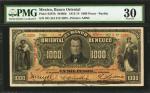 MEXICO. Banco Oriental. 1000 Pesos, 1913-14. P-S387b. PMG Very Fine 30.