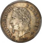 FRANCE - FRANCESecond Empire / Napoléon III (1852-1870). 20 centimes, tête laurée, petit module 1864