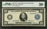 Fr. 964*. 1914 $20 Federal Reserve Star Note. Boston. PMG Very Fine 30 EPQ.