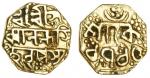 Assam, Sarvvananda Simha (1793-95), in Matak, octagonal gold Quarter-Mohur, 2.90g, Sk. 1715, &#346;r