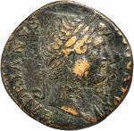 HADRIAN, A.D. 117-138. AE Sestertius (23.62 gms), Rome Mint, A.D. 125-128.