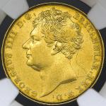 GREAT BRITAIN George IV ジョージ4世(1820~30) 2Pounds 1823 NGC-VF Details Cleaned  洗浄 -VF