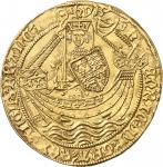 GRANDE-BRETAGNE Henri VI dAngleterre (1422-1453). Noble d’or, 1ère émission à l’annelet ND (1422-143
