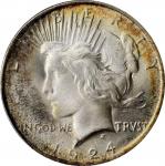 1924 Peace Silver Dollar. MS-67 (PCGS).