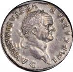 VESPASIAN, A.D. 69-79. AR Denarius, Rome Mint, A.D. 74. ICG AU 50.