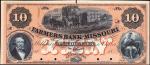 Lexington, Missouri. Farmers Bank of Missouri. ND (18xx). $10. About Uncirculated. Proof.