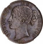 1845年英国一圆银币。伦敦铸币厰。GREAT BRITAIN. Crown, 1845. London Mint. Victoria. NGC Unc Details--Cleaned.