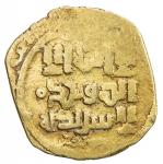GREAT MONGOLS: Anonymous, ca. 1220s-1240s, AV dinar (4.09g), Samarqand, ND, A-B1967, decent strike, 