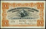 CHINA--FOREIGN BANKS. Chinese Engineering & Mining. $1, 1.3.1902. P-S246.