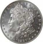 1887/6 Morgan Silver Dollar. VAM-2. Top 100 Variety. MS-65+ (PCGS).