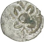 ANCIENT INDIA: Punchmarked, ca. 6th century BC, AR 1/2 karshapana (2.12g), Ra-—, four-petal flower, 