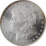 1881 Morgan Silver Dollar. MS-66+ (PCGS). CAC.
