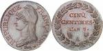 Directoire (1795-1799). 5 centimes An 7, Paris.