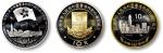 1997年香港回归祖国(第3组)纪念银币1盎司精制等3枚 完未流通