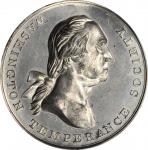 Undated (ca. 1847) Washington Temperance Society Medal. White Metal. 41 mm. Musante GW-172, Baker-32