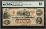 Lot of (2). Jackson, Mississippi. State of Mississippi. 1861-62 (Payable 1863-64). $100. PMG Choice 