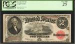 Fr. 60. 1917 $2  Legal Tender Note. PCGS Currency Very Fine 25.