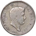 Italian coins;NAPOLI Ferdinando II (1830-1859) Piastra 1841 - Magliocca 560 AG (g 26.91) - MB;60