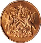 TRINIDAD & TOBAGO. Cent, 1971. London or Llantrisant Mint. PCGS SPECIMEN-67 Red Gold Shield.