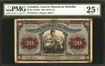 COLOMBIA. Casa de Moneda de Medellín. 20 Pesos, 1919. P-S1029a. PMG Very Fine 25 Net.