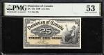 CANADA. Dominion of Canada. 25 Cents, 1900. DC-15b. PMG About Uncirculated 53.