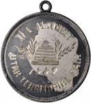1889 Deseret Agricultural and Mechanical Association Utah Territorial Fair Award Medal. Silver. Extr