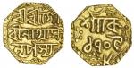Assam, Gaurinatha Simha (1780-95), octagonal gold Quarter Mohur, 2.80g, Sk. 1709, year 8, Assamese s
