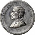 1864 George B. McClellan Political Medal. DeWitt-GMcC 1864-10. White Metal. Plain Edge. 32 mm. About