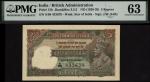 Government of India, 5 rupees, ND (1928-35), serial number S/98 433679, signature Kelly, (Pick 15b, 