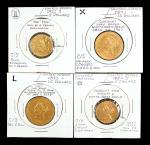 美国金币一组4枚 近未流通 U.S. Gold Coins. Brunk-Unlisted