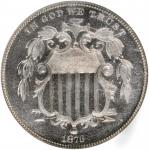 1873 Shield Nickel. Close 3. Proof-66 Cameo (NGC).