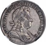 GREAT BRITAIN. Crown, 1716. George I (1714-27). NGC EF-45. WINGS Approved.