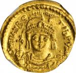 MAURICE TIBERIUS, 582-602. AV Solidus (4.43 gms), Constantinople or Antioch Mint, 5th Officina, 583-