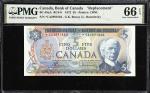 CANADA. Bank of Canada. 5 Dollars, 1972. BC-48aA. Replacement. PMG Gem Uncirculated 66 EPQ.