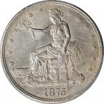 1875-CC Trade Dollar. Type I/I. MS-62 (PCGS).