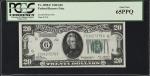 Fr. 2050-F. 1928 $20 Federal Reserve Note. Atlanta. PCGS Currency Gem New 65 PPQ.