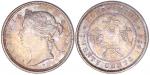1876H年香港贰毫银币，PCGS AU58，香港钱币