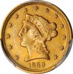 1859-D Liberty Head Quarter Eagle. AU Details--Altered Surfaces (PCGS).