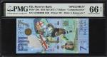 2016-20年斐济储备银行7元。样票。两张。FIJI. Lot of (2). Reserve Bank of Fiji. 7 Dollars, 2016-20. P-120s & 122s. Sp