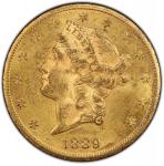 1889-CC Liberty Head Double Eagle. MS-60 (PCGS).