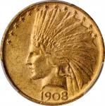 Lot of (2) 1908 Indian Eagles. MS-61 (PCGS).