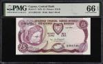 CYPRUS. Central Bank of Cyprus. 5 Pounds, 1979. P-47. PMG Gem Uncirculated 66 EPQ.