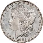 1881 Morgan Silver Dollar. MS-66+ (NGC).