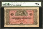 COLOMBIA. Banco de Pamplona. 20 Pesos, 1884. P-S714. PMG Very Fine 25.
