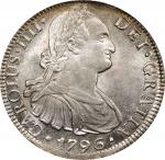 MEXICO. 8 Reales, 1796-Mo FM. Mexico City Mint. Charles IV. PCGS MS-62.