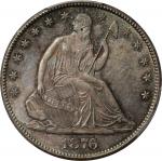 1876-CC Liberty Seated Half Dollar. WB-10. Rarity-3. Medium CC. MS-62 (PCGS). CAC.