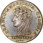 1796 (i.e. 1845-1860) Castorland Medal. Silver. Breen-1066, W-9165. Original obverse, copy reverse. 