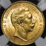 GERMANY Prussia プロイセン 20Mark 1904A  NGC-MS62 -UNC