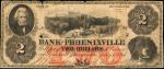 Phoenixville, Pennsylvania. The Bank of Phoenixville. July 1, 1861. $2. Very Good Fine.